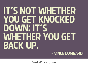 knocked down
